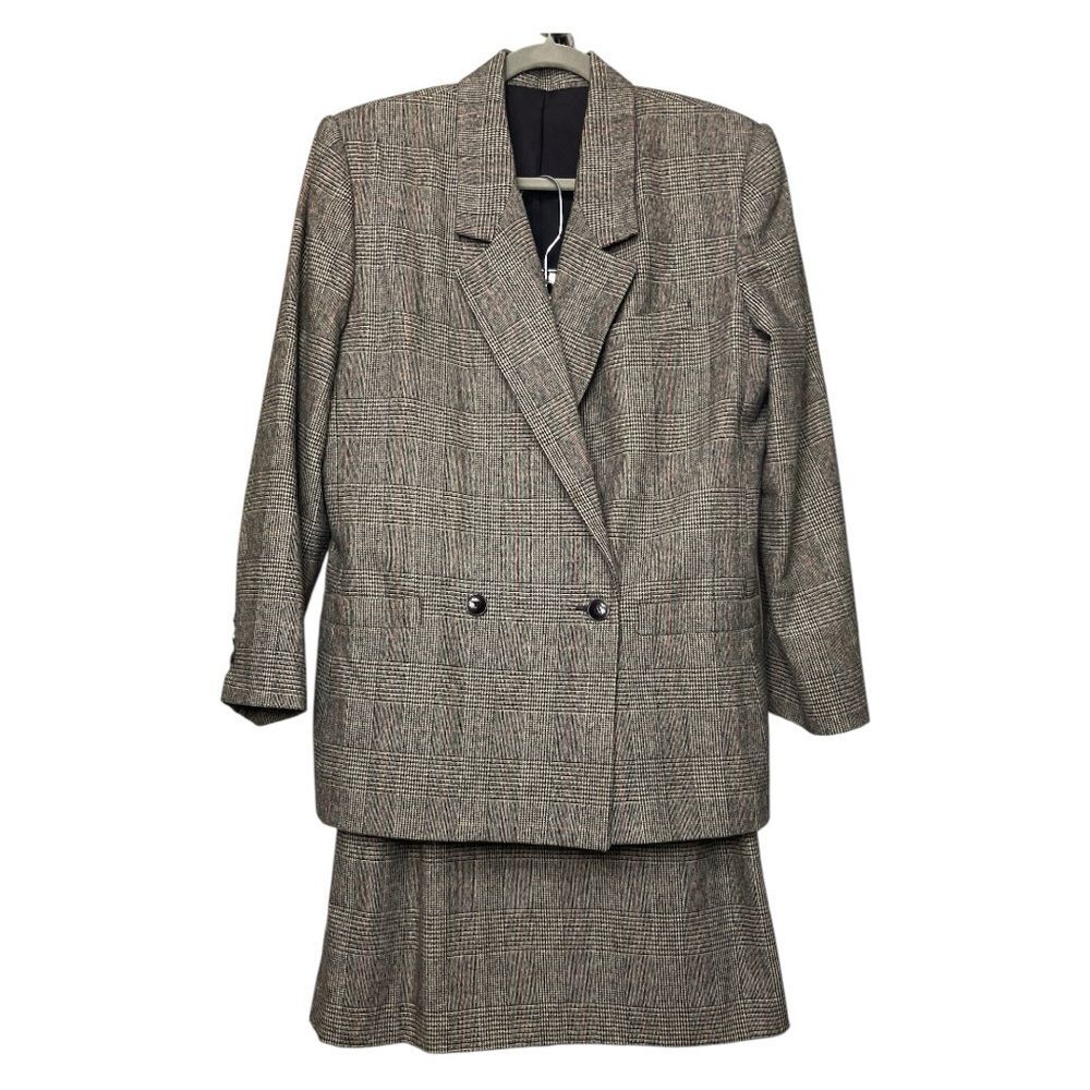 Vintage Ashley Brooke skirt suit set size 10
